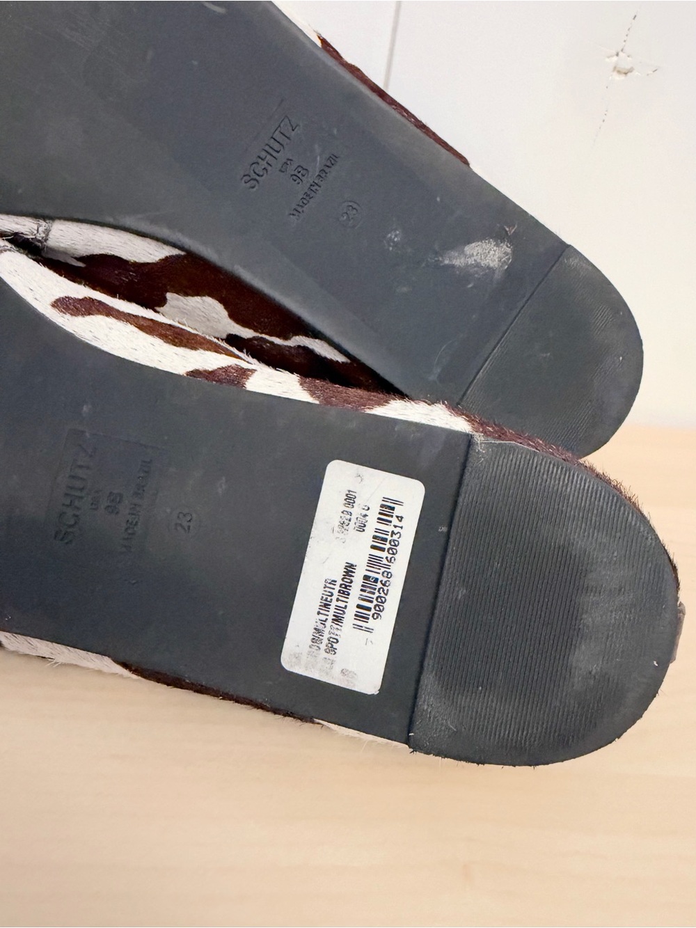 Schutz Courtney Flats In Multibrown/Seal Brown Size 9 - Picture 10 of 13